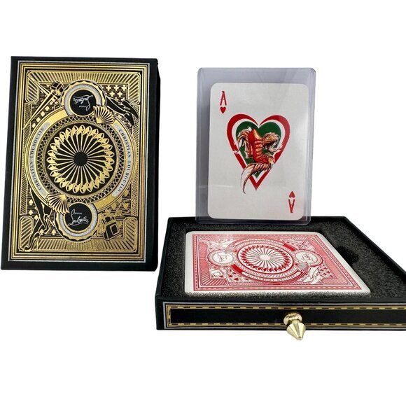 Christian Louboutin Authentic Luxury Playing Card Ace of Hearts - Picture 1 of 3